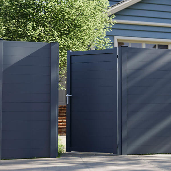 VARIO ALU Sichtschutztor snap Schmuckbild