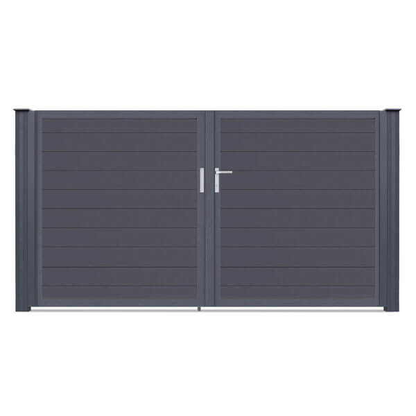 VARIO ALU Sichtschutztor snap 2flg