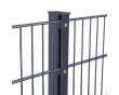17,5 Meter Zaun Komplettset, (anthrazit), 1030 mm, 8/6/8 mm