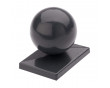 Zierkugel für Zaunpfosten 60x40mm anthrazit RAL 7016 ohne Überstand