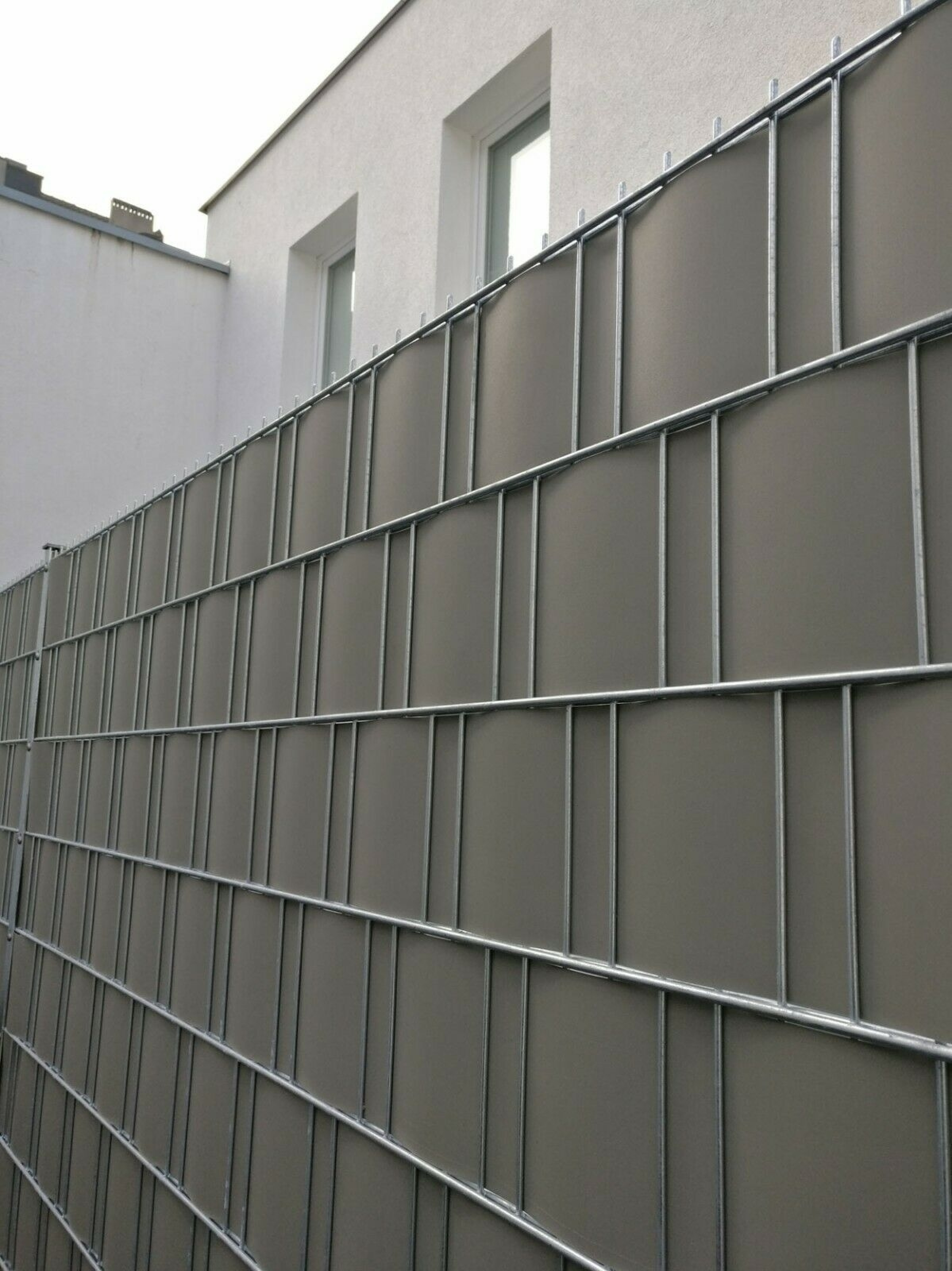 Videx Sichtschutz-Streifen Für Doppelstabmatten – Braun, 9,5 X 200 Cm, 9 X 2er-Sets (Großpackung)