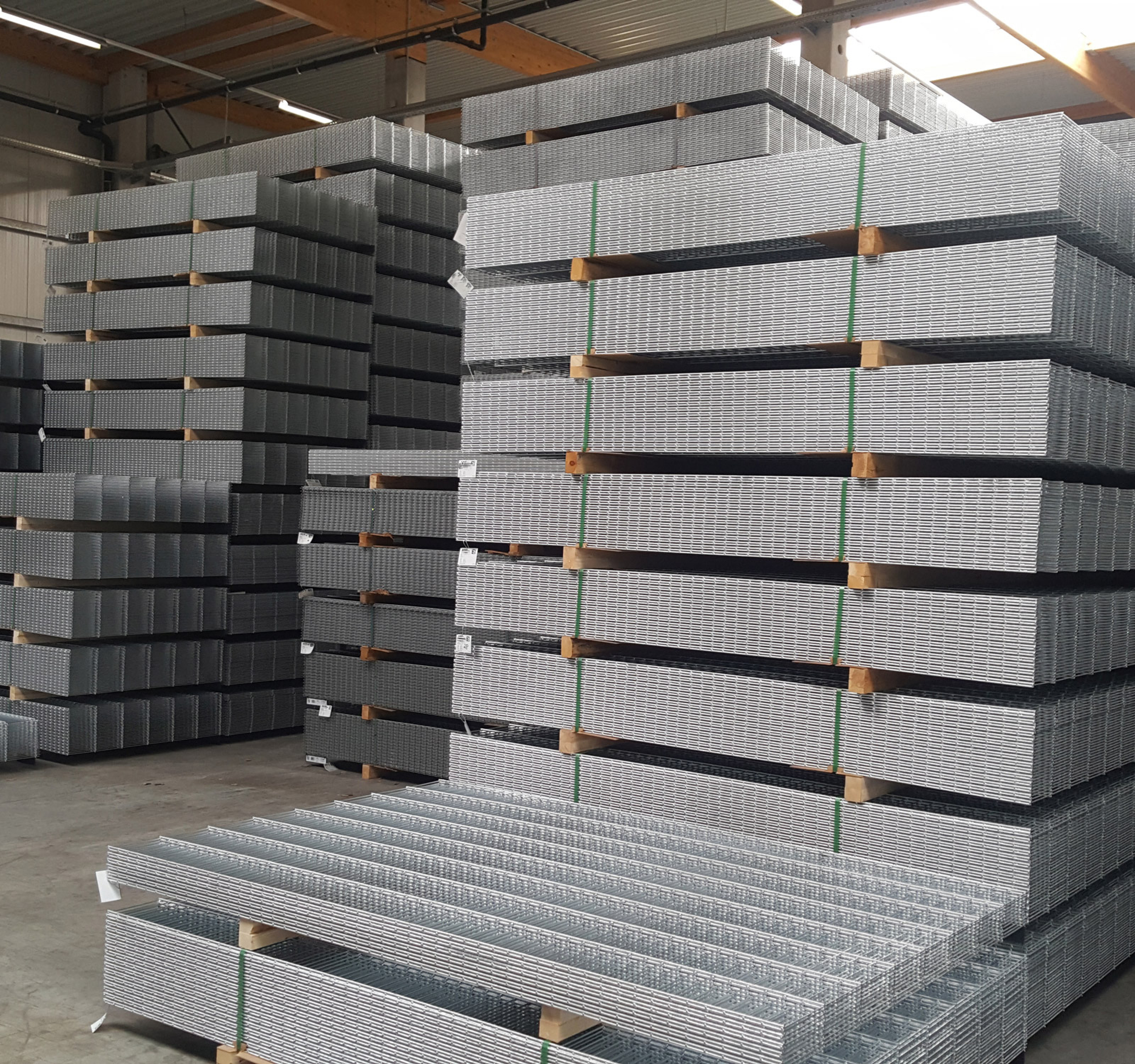Stabmattenzaun Komplettset, Anthrazit, 1,03 M Hoch, 30 M Lang
