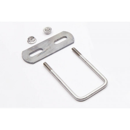 10x U-Bügel Für Doppelstabmatten - Zaunbefestigung Für 40x60mm Pfosten Ohne Bohren