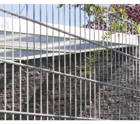 Doppelstabgittermatte 8/6/8 verzinkt (silberfarben) -123cm