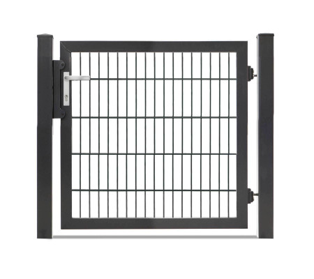 Gartentor Hoftor Doppelstabmatentor Rohrrahmentor Profi-Max 1 flg. Lichte Weite: 1090 mm Anthrazit RAL 7016