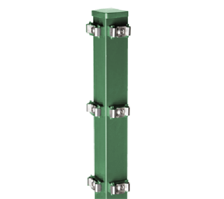Eck-Zaunpfosten expro P (grün) - für Zaunhöhe 83cm