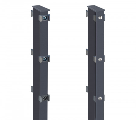 Gabionen Doppelpfosten Anthrazit