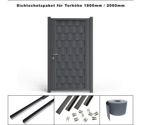 Gartentor mit Sichtschutzpaket Online kaufen verschiedene Höhen