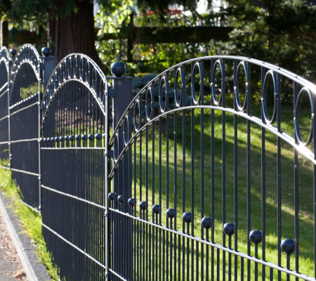 Doppelstabmattenzaun komplett Anthrazit RAL 7016