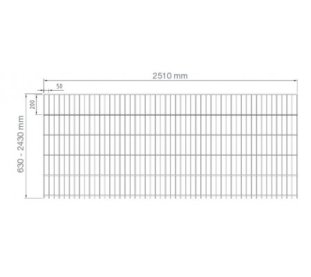 Doppelstabgittermatte Zeichnung