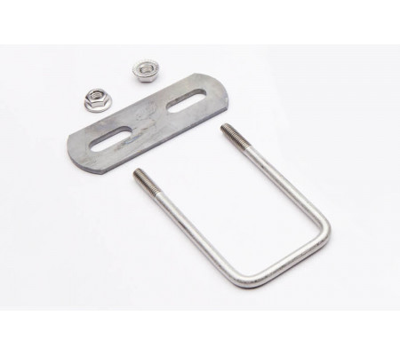 verzinkt (silberfarben) U bügel doppelstabmatten