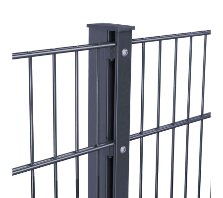 17,5 Meter Zaun Komplettset, (anthrazit), 1030 mm, 8/6/8 mm