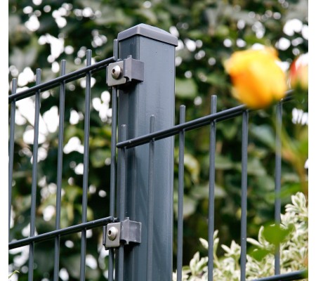 Doppel Stab Matten Zaun Set