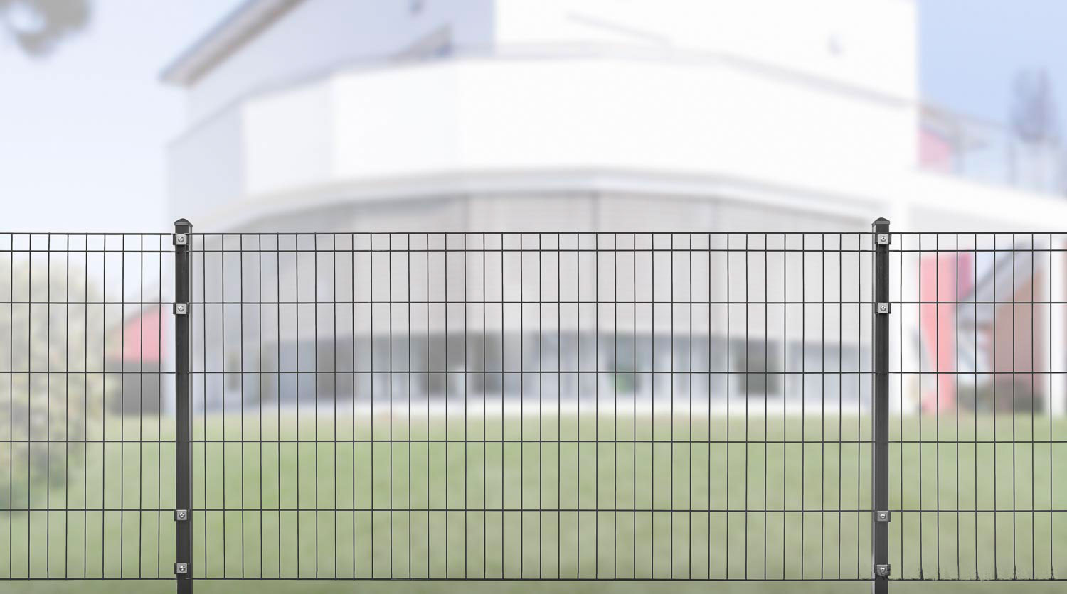 Leichter Doppel- Einstabgittermatten Zaun Komplettpaket 
