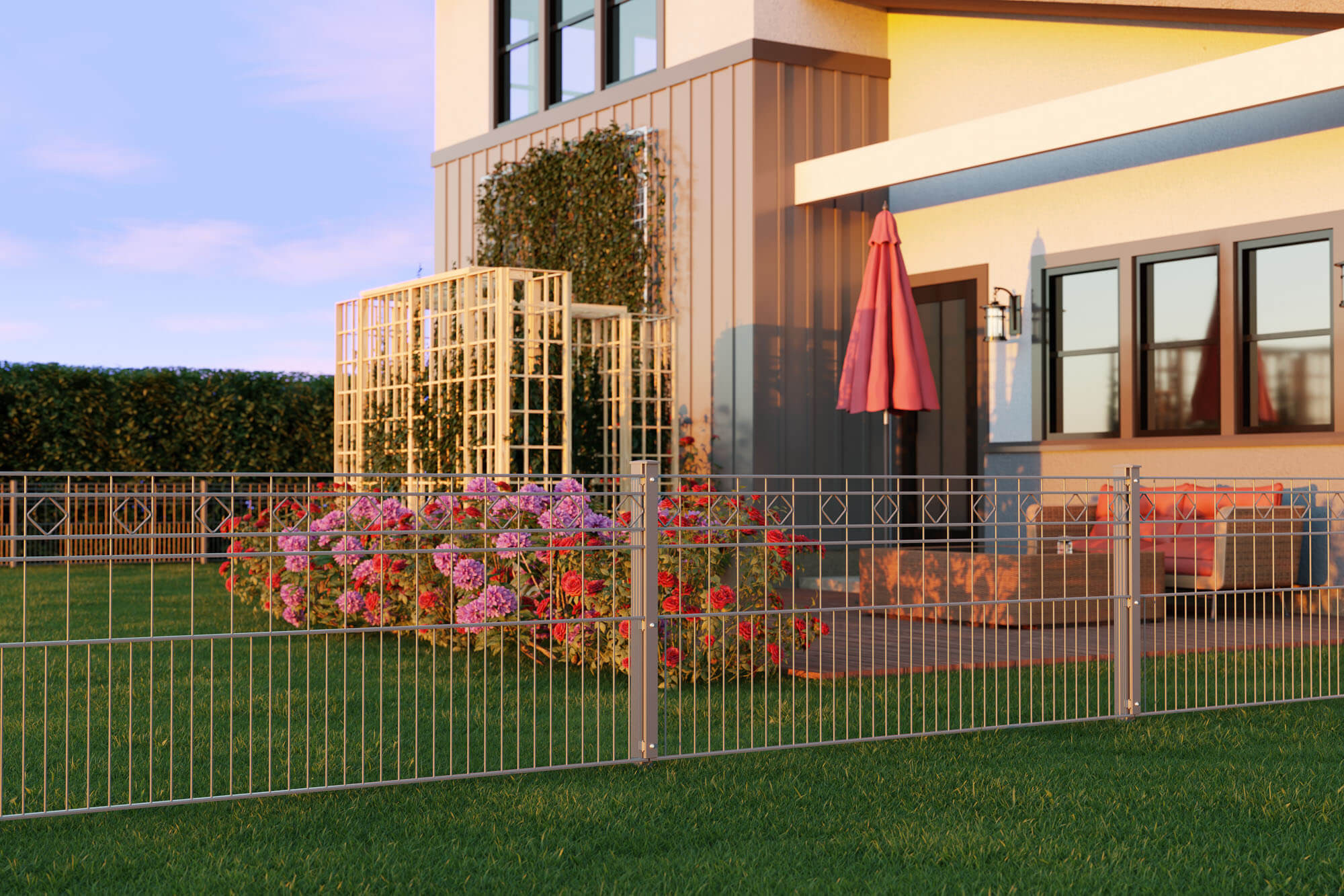 Dallas Schmuckzaun Komplettpaket