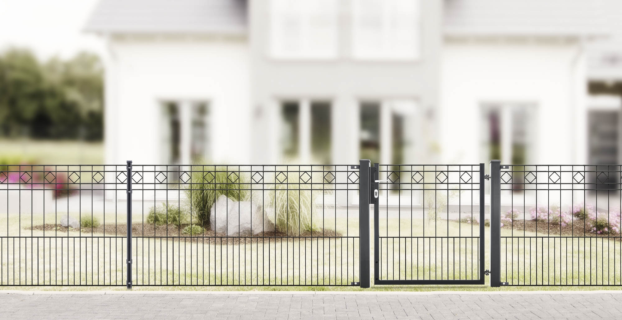 Dallas Schmuckzaun Komplettpaket mit Tor