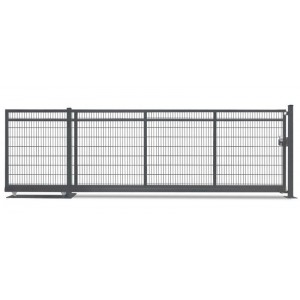 Handbetriebenes Schiebetor Allround, Freitragend, LW 3500, Anthrazit