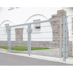 Rohrrahmentor Profi 2 flg. Lichte Weite: 200 cm - verzinkt (silberfarben)