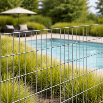 Doppelstabgittermatte FA verzinkt (silberfarben)