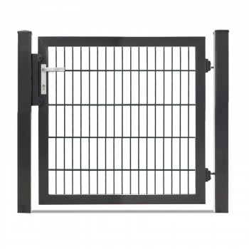 Gartentor Hoftor Doppelstabmatentor Rohrrahmentor Profi-Max 1 flg. Lichte Weite: 1090 mm Anthrazit RAL 7016