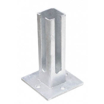 Fussplatte für Eckpfosten 60/60 mm Anthrazit RAL 7016