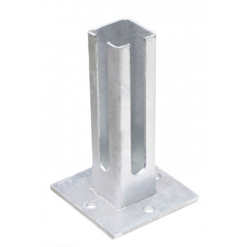 Fussplatte für Eckpfosten 60/60 mm