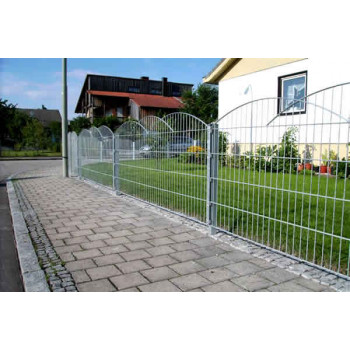 25 Meter Schmuckzaun Typ Innsbruck verzinkt (silberfarben)