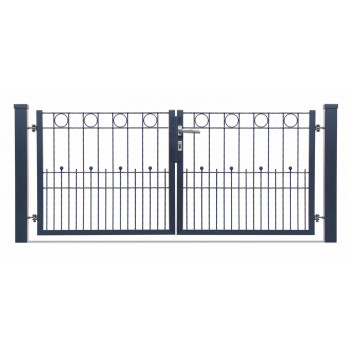 Schmuckzauntor London 2 flg. Lichte Weite 2000 mm