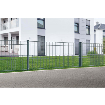 Sylt Doppelstabzaun Komplettpaket