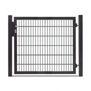 Rohrrahmentor Profi-Max 1 flg. Lichte Weite: 1340 mm Höhe 2000 mm + Sichtschutzpaket Anthrazit RAL 7016