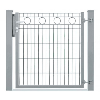 Schmuckzauntor Rom, feuerverzinkt, Stabgittertor