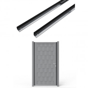 Spaltabdeckleisten Set für Drehflügeltore