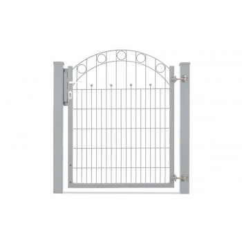 Schmuckzauntor Wien 1 flg. Lichte Weite 1170 mm - verzinkt (silberfarben)