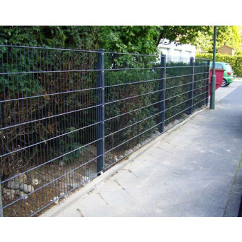 35 Meter Zaun komplett (anthrazit) - mit Pfosten Typ A