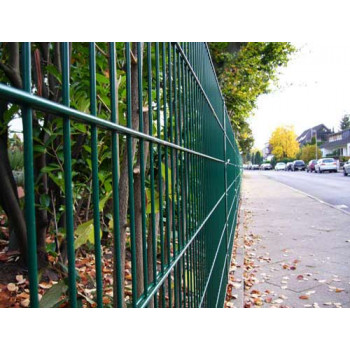 45 Meter Doppelstabmattenzaun komplett (grün) 