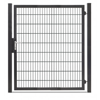 Rohrrahmentor Profi-Max 1 flg. Lichte Weite: 1590 mm Höhe 1800 mm Grün RAL 6005 + Sichtschutzpaket