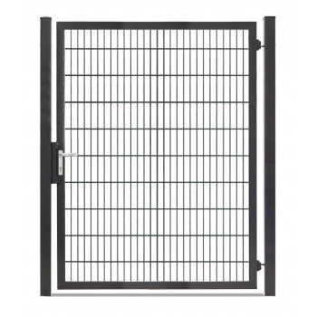 Rohrrahmentor Profi-Max 1 flg. Lichte Weite: 1590 mm Höhe 2000 mm Grün RAL 6005 + Sichtschutzpaket