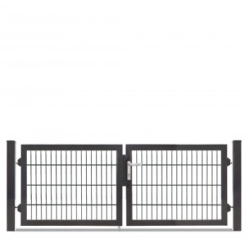 Rohrrahmentor Profi-Max 2 flg. Lichte Weite: 2140 mm Höhe 800 mm verzinkt (silberfarben)