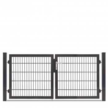 Rohrrahmentor Profi-Max 2 flg. Lichte Weite: 2140 mm Höhe 1000 mm verzinkt (silberfarben)