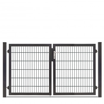 Rohrrahmentor Profi-Max 2 flg. Lichte Weite: 2140 mm Höhe 1200 mm verzinkt (silberfarben)