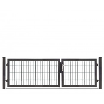 Rohrrahmentor Profi-Max 2 flg. Lichte Weite: 2640 mm Höhe 800 mm verzinkt (silberfarben)