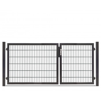 Rohrrahmentor Profi-Max 2 flg. Lichte Weite: 2640 mm Höhe 1200 mm Anthrazit RAL 7016