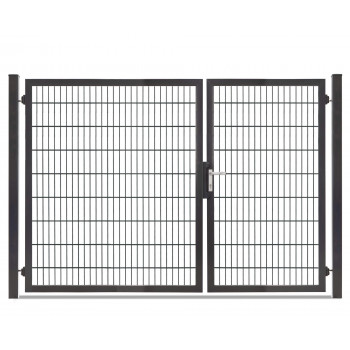 Rohrrahmentor Profi-Max 2 flg. Lichte Weite: 2640 mm Höhe 1800 mm Anthrazit RAL 7016