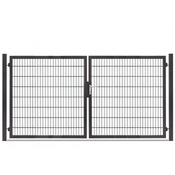 Rohrrahmentor Profi-Max 2 flg. Lichte Weite: 2640 mm Höhe 1600 mm Anthrazit RAL 7016