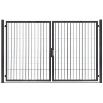 Rohrrahmentor Profi-Max 2 flg. Lichte Weite: 2640 mm Höhe 2000 mm Anthrazit RAL 7016