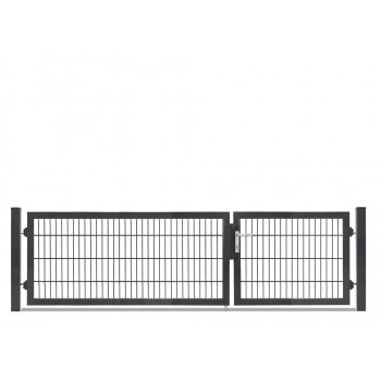 Rohrrahmentor Profi-Max S 2 flg. Lichte Weite: 2890 mm asymmetrisch Höhe 800 mm Anthrazit RAL 7016