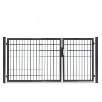 Rohrrahmentor Profi-Max S 2 flg. Lichte Weite: 2890 mm asymmetrisch Höhe 1400 mm Anthrazit RAL 7016