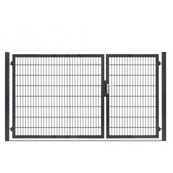 Rohrrahmentor Profi-Max S 2 flg. Lichte Weite: 2890 mm asymmetrisch Höhe 1600 mm Anthrazit RAL 7016