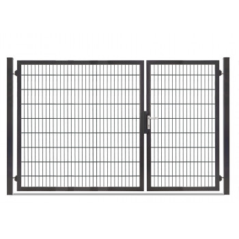 Rohrrahmentor Profi-Max S 2 flg. Lichte Weite: 2890 mm asymmetrisch Höhe 1800 mm Anthrazit RAL 7016