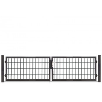 Rohrrahmentor Profi-Max 2 flg. Lichte Weite: 3140 mm Höhe 800 mm Anthrazit RAL 7016